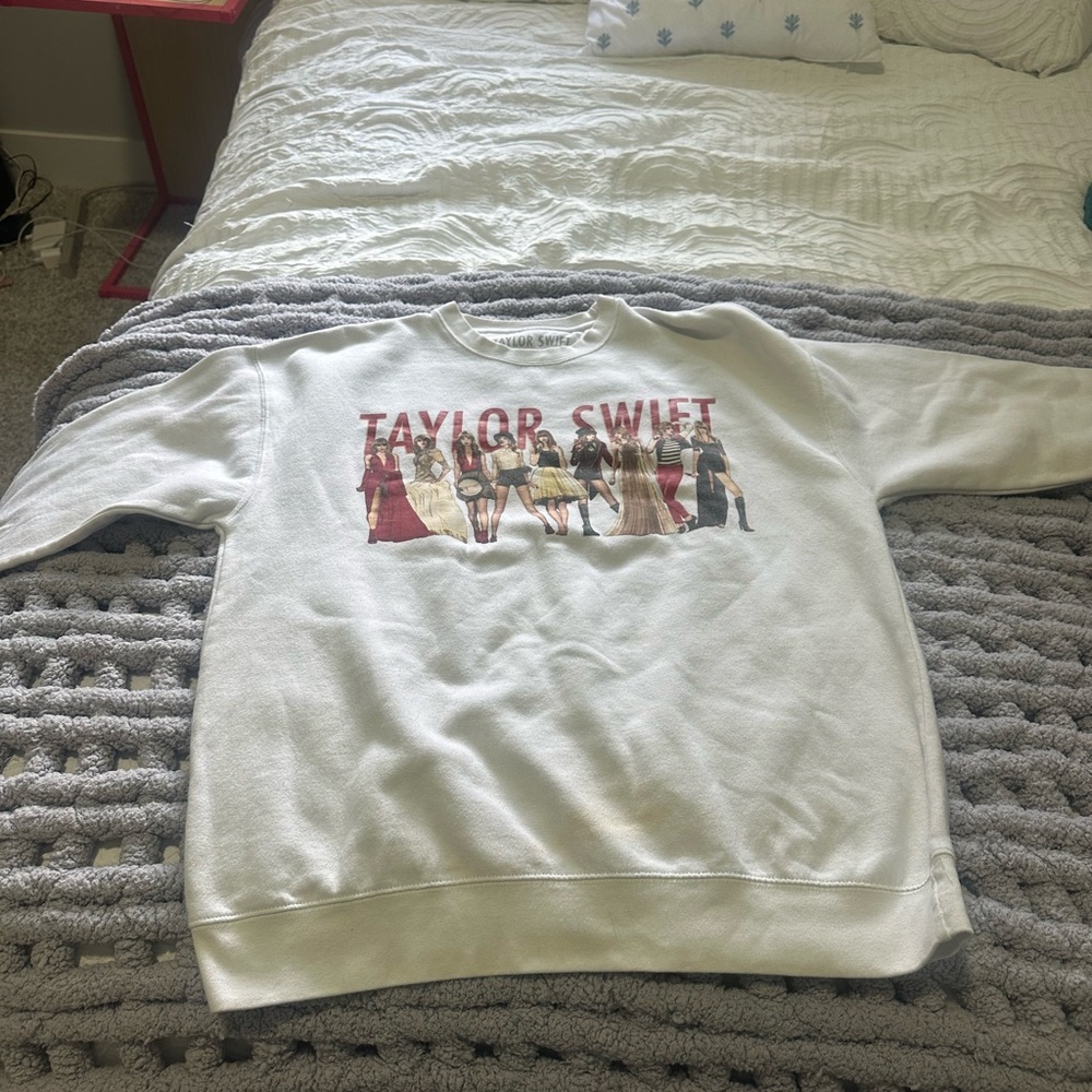 Taylor Swift Red Eras White Sweater